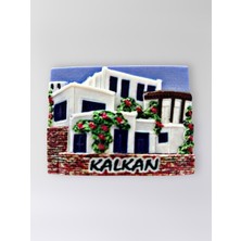 Mundy Kalkan Polyester Kabartmalı Magnet 7,5 x 5,5 cm Dekoratif Hediyelik Buzdolabı Süsü (KOD:1638)