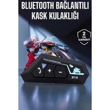 Mey Ithalat® Kask Kulaklık Bluetooth Motosiklet Kulaklık Intercom Su Geçirmez