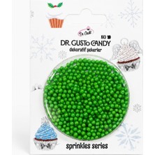 Dr. Gusto 2 mm Yeşil Boncuk Pasta Süsleme Şekeri