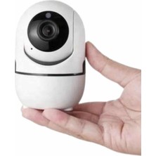 Baby Kamera Kablosuz 720P Beyaz 360 Derece Wifi Kamera Full Hd 1080P