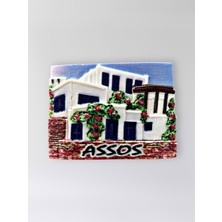 Mundy Assos Polyester Kabartmalı Magnet 7,5 x 5,5 cm Dekoratif Hediyelik Buzdolabı Süsü (KOD:1642)