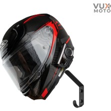Vux Moto Duvar Tipi Metal Kask ve Mont Askılığı – Elektrostatik Boyalı
