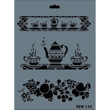 ALK Rich New Seri N-143 Stencil 35X25 cm