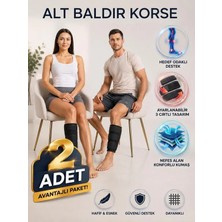 Ankaflex 1 Çift Baldır Bacak Korsesi Kaval Kemiği Sargısı Sıkıştırma Bandı Ayarlanabilir Baldır Desteği
