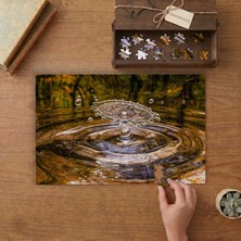Ağır Çekim Su Damlası  Tasarımı 240 Parça Ahşap Puzzle Ahşap Kutuda  MP02041