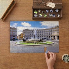 Roma Cumhuriyet Meydanı Tasarımı 240 Parça Ahşap Puzzle Ahşap Kutuda  MP11374
