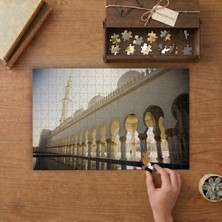 Şeyh Zayed Camii  Tasarımı 240 Parça Ahşap Puzzle Ahşap Kutuda  MP01188