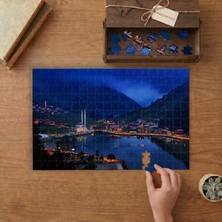 Uzungöl Şehir Manzarası Tasarımı 240 Parça Ahşap Puzzle Ahşap Kutuda  MP02923