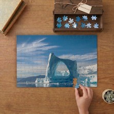 Buz Kütleleri -Kutuplar  Tasarımı 240 Parça Ahşap Puzzle Ahşap Kutuda  MP04379