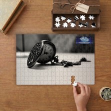 Nostaljik Köstekli Saat Tasarımı 240 Parça Ahşap Puzzle Ahşap Kutuda  MP04950