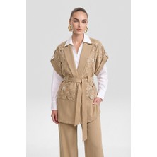 Garmi Kadın Dantel Takım Beige