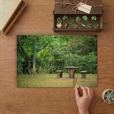 Ormandaki Piknik Alanı Tasarımı 240 Parça Ahşap Puzzle Ahşap Kutuda  MP00480