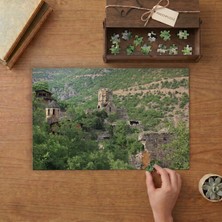 Handzta Manastırı - Doğa - Manzara Tasarımı 240 Parça Ahşap Puzzle Ahşap Kutuda  MP06907