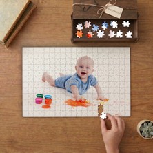 Boya Yapan Bebek- Eğlence Tasarımı 240 Parça Ahşap Puzzle Ahşap Kutuda  MP00688