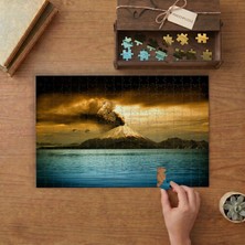 Etna Yanardağı Tasarımı 240 Parça Ahşap Puzzle Ahşap Kutuda  MP08055
