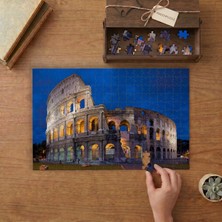 Gece Kolezyum Roma  Tasarımı 240 Parça Ahşap Puzzle Ahşap Kutuda  MP01091
