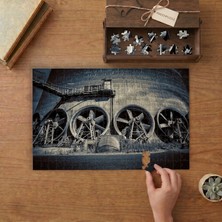 Eski Fabrika Pervaneleri  Tasarımı 240 Parça Ahşap Puzzle Ahşap Kutuda  MP01953