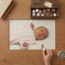Yeni Doğmuş Bebek Tasarımı 240 Parça Ahşap Puzzle Ahşap Kutuda  MP00585