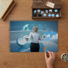 Teknoloji- Bilişim- Yapay Zeka Tasarımı 240 Parça Ahşap Puzzle Ahşap Kutuda  MP00649