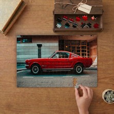 Kırmızı Araba Tasarımı 240 Parça Ahşap Puzzle Ahşap Kutuda  MP01016