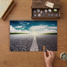 Güneşe Giden Otoyol Tasarımı 240 Parça Ahşap Puzzle Ahşap Kutuda  MP07985