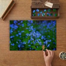 Unutma Beni Çiçeği Tasarımı 240 Parça Ahşap Puzzle Ahşap Kutuda  MP04378