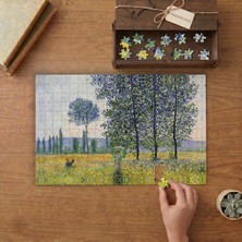 Claude Monet Kavaklar Altında Işıklar  Tasarımı 240 Parça Ahşap Puzzle Ahşap Kutuda  MP06406