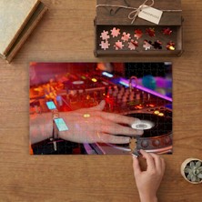 Dj Elleri Turntable Müzik Tasarımı 240 Parça Ahşap Puzzle Ahşap Kutuda  MP07298