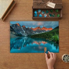 Kanada Banff Ulusal Parkı Tasarımı 240 Parça Ahşap Puzzle Ahşap Kutuda  MP08018