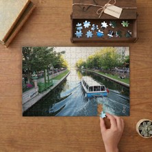 Eskişehir Porsuk Çayı Tasarımı 240 Parça Ahşap Puzzle Ahşap Kutuda  MP07342
