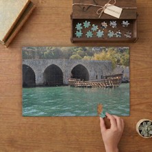 Alanya Tersanesi ve Tophane Tasarımı 240 Parça Ahşap Puzzle Ahşap Kutuda  MP08761