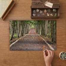 Uzun Yol - Orman - Doğa Manzarası Tasarımı 240 Parça Ahşap Puzzle Ahşap Kutuda  MP06085