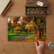 Park - Manzara - Doğa Tasarımı 240 Parça Ahşap Puzzle Ahşap Kutuda  MP10762
