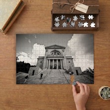 Uzun Merdivenli Kilise Tasarımı 240 Parça Ahşap Puzzle Ahşap Kutuda  MP04049