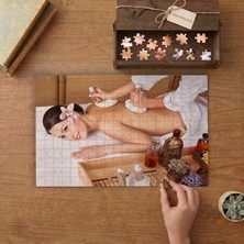 Spa - Masaj- Rahatlama Tasarımı 240 Parça Ahşap Puzzle Ahşap Kutuda  MP00022