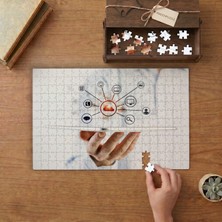 Sosyal Ağ - Bilişim Tasarımı 240 Parça Ahşap Puzzle Ahşap Kutuda  MP03627