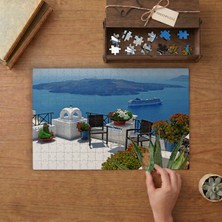 Tatil - Deniz Manzarası - Dağlar Tasarımı 240 Parça Ahşap Puzzle Ahşap Kutuda  MP01173