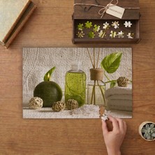 Yağlar- Mumlar- Bakım- Terapi Tasarımı 240 Parça Ahşap Puzzle Ahşap Kutuda  MP00783