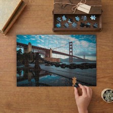 Golden Gate Kıyıdan Manzara  Tasarımı 240 Parça Ahşap Puzzle Ahşap Kutuda  MP03053