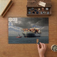 Yük Gemisi - Deniz  Tasarımı 240 Parça Ahşap Puzzle Ahşap Kutuda  MP06465