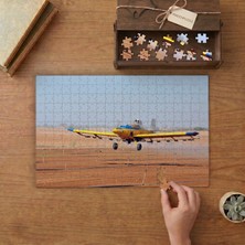 Yangın Söndürme Uçağı Tasarımı 240 Parça Ahşap Puzzle Ahşap Kutuda  MP02628