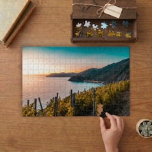 Köy- Kıyı- Dağ Manrası Tasarımı 240 Parça Ahşap Puzzle Ahşap Kutuda  MP00037