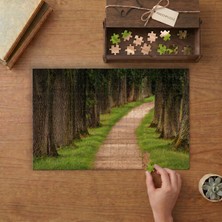 Ormandaki Yol - Manzara Tasarımı 240 Parça Ahşap Puzzle Ahşap Kutuda  MP05123