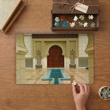 Fas Pavyonu Tasarımı 240 Parça Ahşap Puzzle Ahşap Kutuda  MP10919
