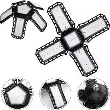 ALK Ledx Ayarlanabilir Açılı 4 Kanatlı 108 Smd Ledli Galaxy Projektör Işığı 50W 5500 Lumen E27 32CM Çap