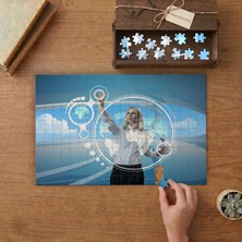 Yapay Zeka- Bilişim - Teknoloji Tasarımı 240 Parça Ahşap Puzzle Ahşap Kutuda  MP00668