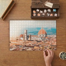 Floransa Michelangelo Meydanı  Tasarımı 240 Parça Ahşap Puzzle Ahşap Kutuda  MP01703