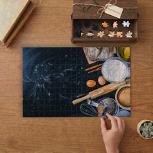 Ekmek Malzemeleri - Mutfak Tasarımı 240 Parça Ahşap Puzzle Ahşap Kutuda  MP03825