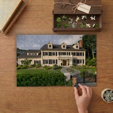 Lüks Ev - Villa Tasarımı 240 Parça Ahşap Puzzle Ahşap Kutuda  MP00526