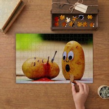 Sevimli Patatesler Tasarımı 240 Parça Ahşap Puzzle Ahşap Kutuda  MP04274